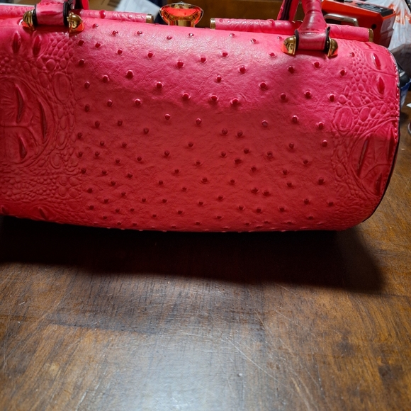 Ruby is a unique handbag that is made of faux leather.  She has a center jeweled - Picture 7 of 7